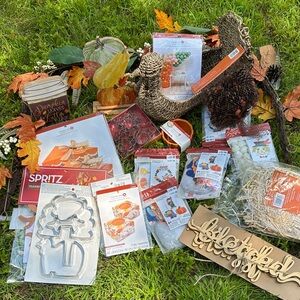 Autumn Craft Supplies with Cookie Cutters